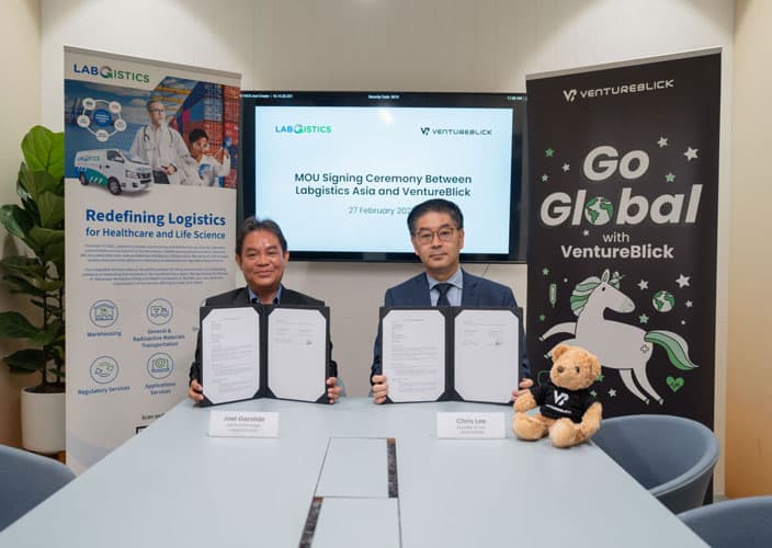 Labgistics Asia and VentureBlick Partnership - Redefininf Logistics for Healthcare and Life Science