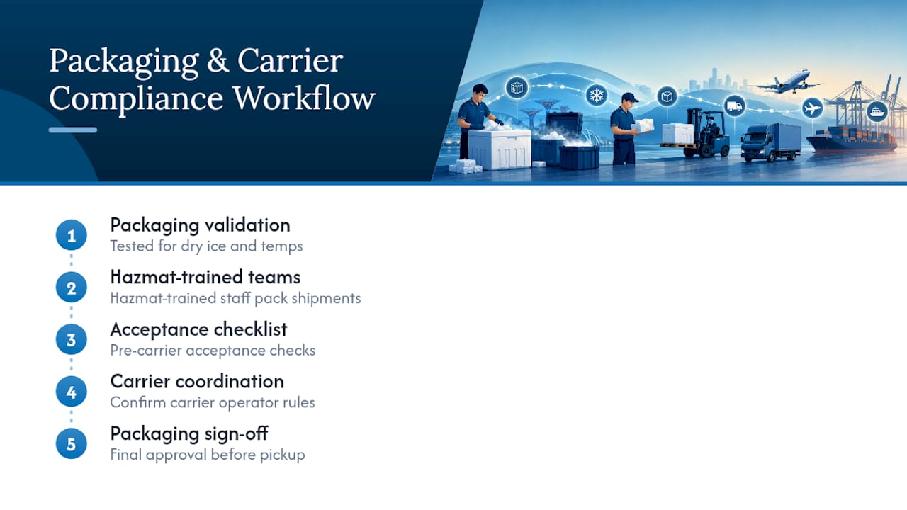 Get Packaging Validation and Carrier-Ready Compliance Support — overview diagram