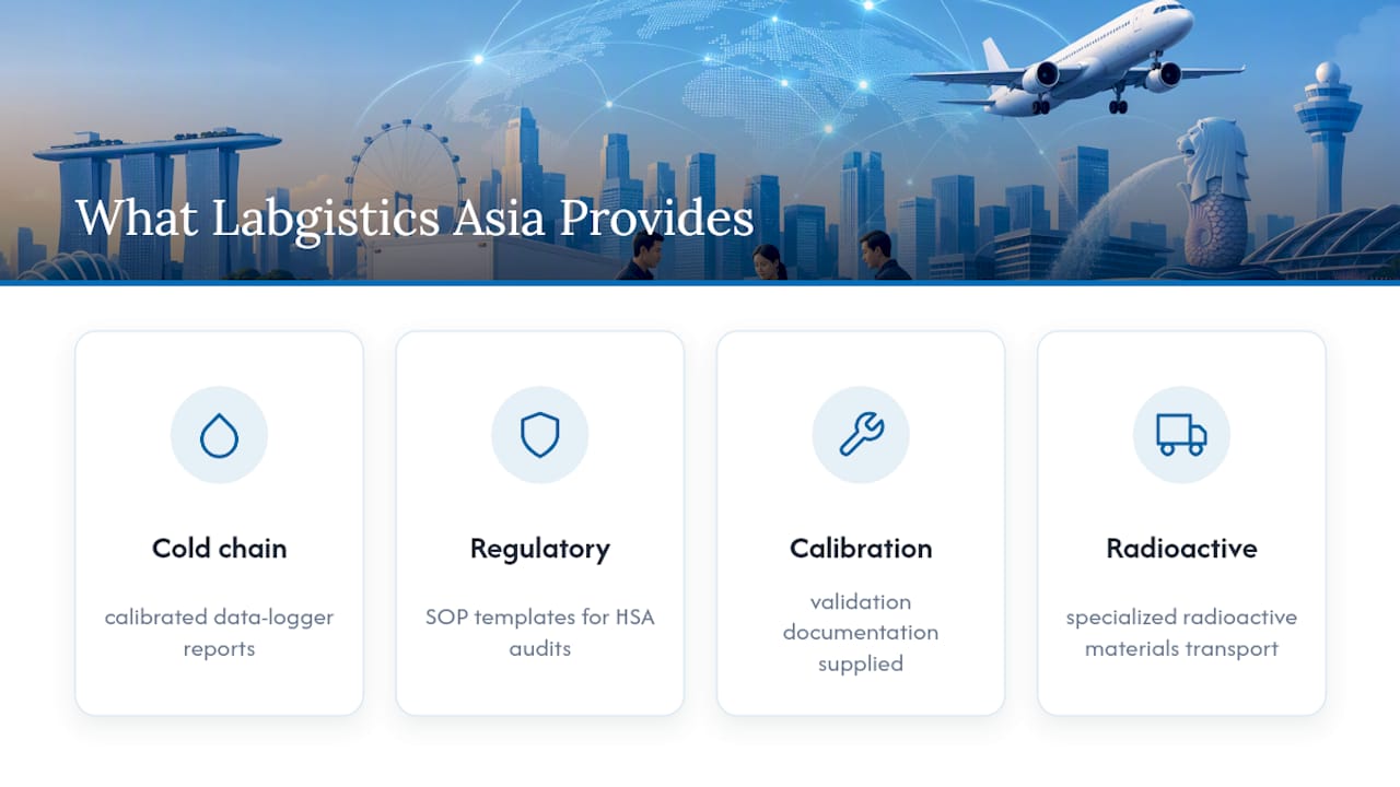 What Labgistics Asia brings to controlled drugs logistics in Singapore — overview diagram